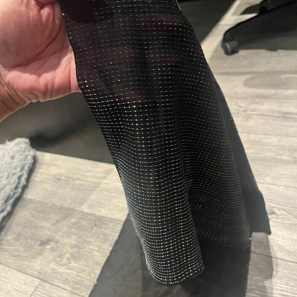 Black and Sequins Fancy Wrap for Over Dress‎